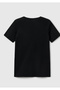 Women's Black 100% Cotton V-Neck Basic T-Shirt - 4