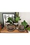 2Pcs Handmade Ceramic Design Daisy Patterned Turkish Coffee Cup Gift Dowry Women's Day - 4
