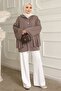 Mink Skirt with Snap Fasteners at the Hem Modal Tunic - 3