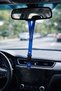 Opel Logo Anti-Slip Pad for Dashboard & Red Blue Keychain Car Mirror Hanger - 3