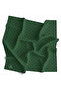 57% Silk 43% Viscos Twill Silk Monogram Pattern Emerald Green Color 90X90 Scarf Planting Shape : Hand - 2