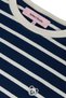 Panda Long Sleeve Striped T-Shirt - Navy Blue / Ecru - 2
