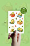 Cute Avocado Sticker Set |   Kawaii Avocado Sticker 10 Sheets/120 Pieces Stickers 11X15 cm - 2
