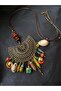 Handmade, Greyhound Beaded Ethnic Authentic Long Women's Necklace - 2