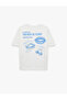 Comfortable Fit Short Sleeve Crew Neck Cotton T-Shirt with Cherry Print on the Back - 4