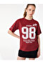 Cotton Comfortable Fit Short Sleeve Crew Neck College Printed T-Shirt - 2