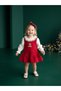 Baby Girl Velvet Gilet and Blouse Set - 5