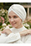 Crystal Tulle Lined Cream Ready Turban Hijab Evening Dress Bonnet Fdn2016-212 - 8