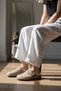Anatomical Cork Sole Genuine Sheepskin Sole Unisex Felt Home Slippers with Arch Support - 5