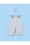 Infant Girls Beige Striped Linen Wide Leg Trousers