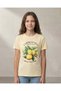 Senior Girls Yellow Placement Print Short Sleeve T-Shirt - 3