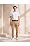 Men Beige Belted Chino Pants - 2