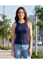Women Navy Basic Plain Vest - 2