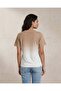 Women Brown Placement Print Crew Neck T-Shirt - 3