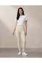 Women Beige Active Leggings
