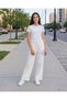 Senior Girls White Active Pants - 5