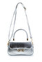 Clamshell Baguette Adel Crossbody Women's Bag Silver - 3