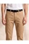 Men Beige Belted Chino Pants - 4