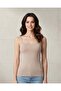 Women Beige Strappy Lace Vest - 3