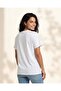 Women White Embellished Casual T-Shirt - 4