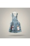 Flower Embroidered Shorts Salopet 12 Months, 2Y, 3Y, 4Y Girls - 2