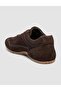Suede Genuine Leather Brown Women's Sneaker Shoes - 5