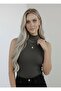 Women's 6-Piece Zero Sleeve Sleeveless Bodysuit Viscose Turtleneck Bodysuit 6 Pieces Turtleneck - 2