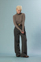 Striped Fishing Neck Sweater - 2