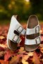 Women's - Men's Double Buckle Madrid Double Strap Casual Home, Outdoor, Beach Slippers Model Stone Gray Galak - 5