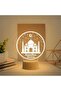 أضواء زخرفية ثلاثية الأبعاد بتقنية LED مستوحاة من رمضان لتزيين المنزل بأجواء رمضانية