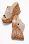Harvey Women's Genuine Leather Wedge Heel Slipper Mink Suede - 5