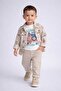 Baby Kids Sweatshirt Linen Shirt Pants 3-Piece Set