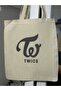 Twice Logo Idol Y2K Cloth Bag Tote Bag Cant Stop Me - 2