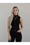 Women's 6-Piece Zero Sleeve Sleeveless Bodysuit Viscose Turtleneck Bodysuit 6 Pieces Turtleneck - 7
