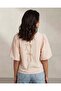 Women Beige Textured Blouse With Cutout Balloon Sleeves - 5