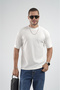 Trend Biz Half Oversize Ribbed Flexible Textured Men's T-Shirt