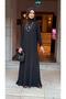 Chiffon Detailed Spring Dress-Black - 4