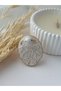White Octopus Women's Ring Gold Adjustable Special Design Handmade Polymer Clay Ring - 5