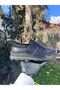 Men's Laceless Comfortable Genuine Leather Classic Black Shoes - 4