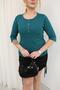 Plus Size Patched Cotton Lycra Capri Sleeve Blouse - 6