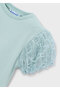 Girl's T-Shirt with Sleeve Detail 3001 - 3