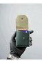 Genuine Knitted Printed Army Green Vegan Leather Stylish Quality Card Holder Wallet