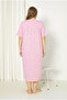100% Cotton Short Sleeve Plus Size Mother's Nightgown 586 - 5