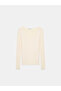 10842 V-Neck Cashmere Ultra Light Knitwear Sweater-Stone - 5