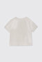 Baby Girl Short Sleeve Beige T-Shirt - 2
