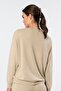 Women's Crew Neck Sweatshirt 3613/Beige - 4