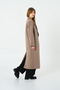 Kadın Bej Oversize Uzun Ceket - 5
