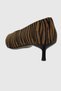 Clara Taba Black Patterned Pointed Toe Women's Stiletto - 6