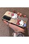 Silicone Edge Hard Back Phone Case Compatible with Samsung Galaxy A35 Kitty Pattern