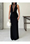 Lace Detailed Deep Decolletage Dress - 3